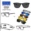 5 Clip Magnetici Occhiali da Sole Supporto Occhiali da Vista per Miopia per Guidare Montatura in TR90 Asferici Personalizza Gradazione 0 -1 -1.5 -2 -3 -4 -5 -6