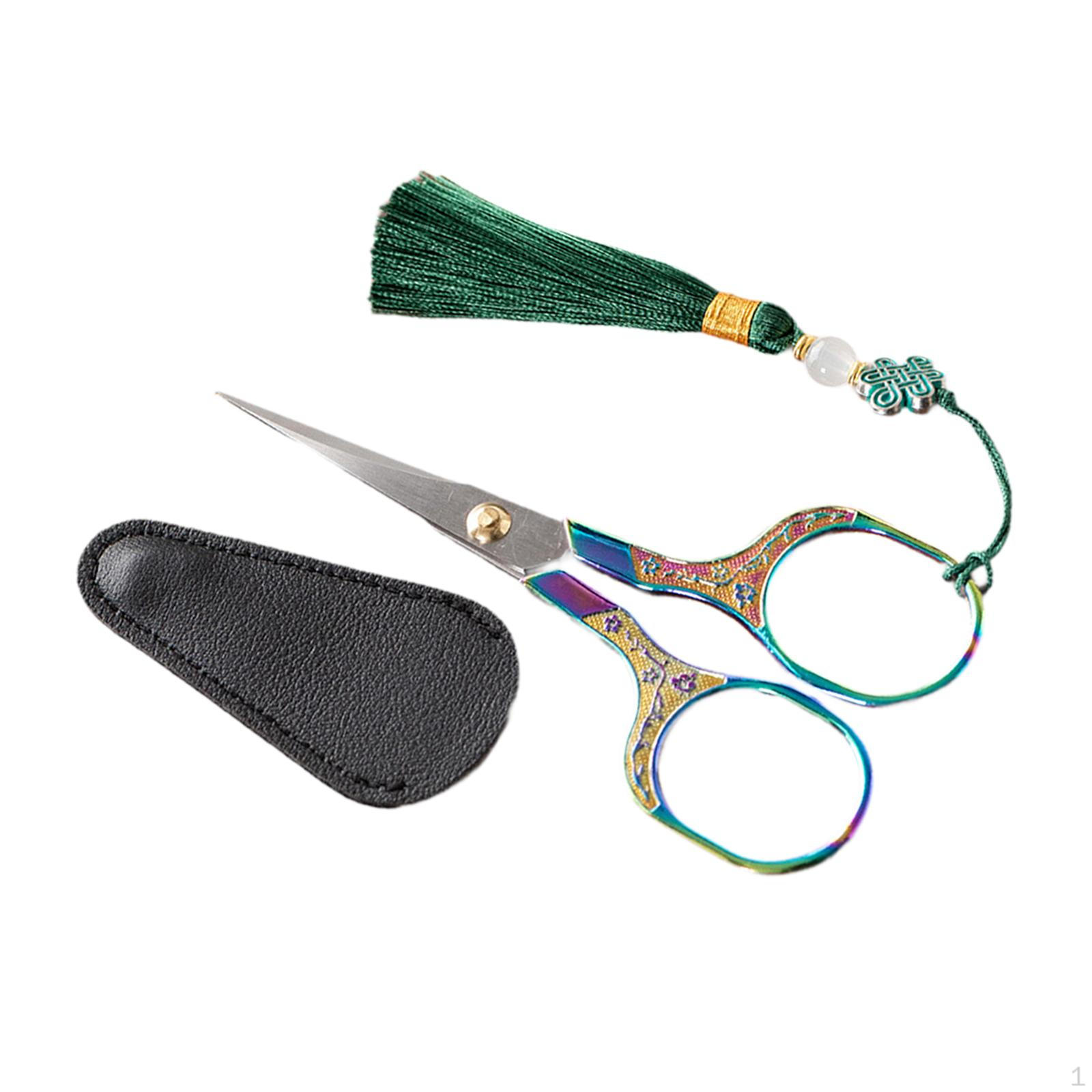 

Ножницы для резки чайных листьев Швейные винтажные аксессуары Портной Кисточка with cover