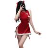 Xianyi Erotic Underwear Pure Desire Christmas Uniform Sexy Passion Free Breast Cheongsam New Year's Robe Set S5