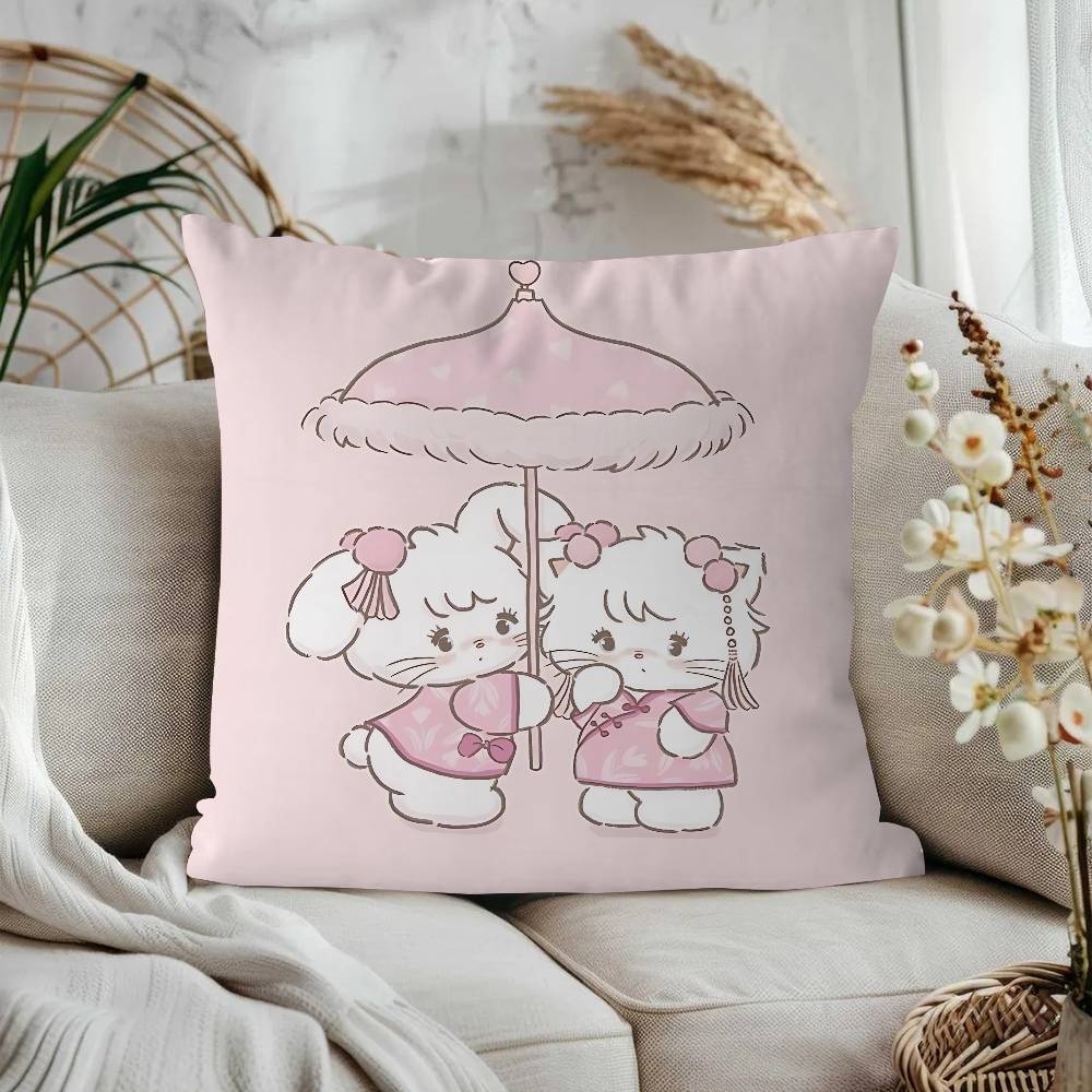 M-Mikko Cute Stitch Lucky Dragon Pillow Cover Sofa Cushion Cover Home Room Decoration Children Gift