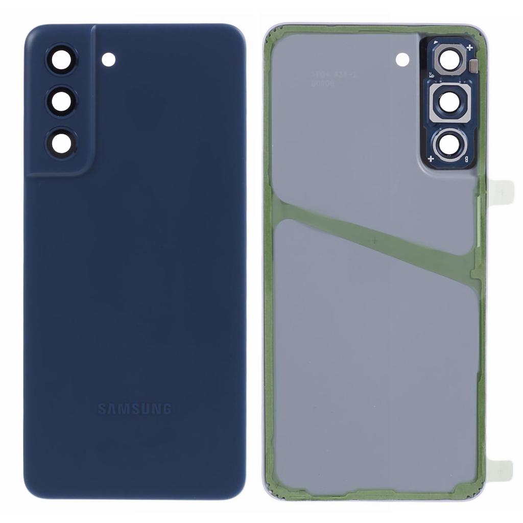 For Samsung Galaxy S21 FE 5G OEM Battery Housing with Adhesive Sticker+Camera Lens Cover