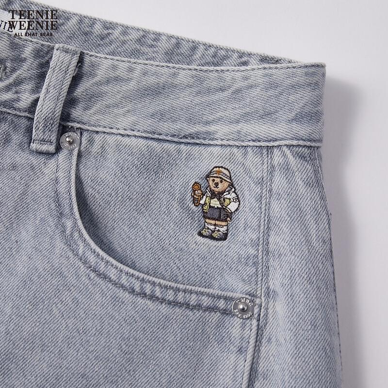 Teenie Weenie Bear Cartoon Denim Jeans for Women