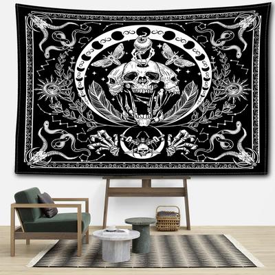 Schmetterling Schädel Tarot Wandteppich Hängen Abstrakte Kunst Hippie Tapitz Hexerei Mysteriöse Schlafsaal Wohnkultur