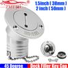 ZMFJH 45Degree 316 Stainless Steel Deck Filler Key Cap GAS DIESEL FUEL WASTE WATER 1.5" 2" Deck Filler Cap for Marine Boat Yacht