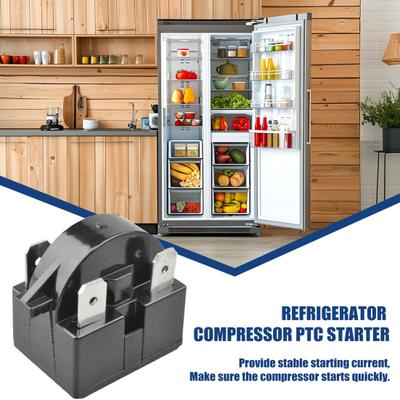 3PIN Terminals Kühlschrank Kompressor Starter 220V 12Ohm Universal Einfache Installation Starter Kühlschrank Teile
