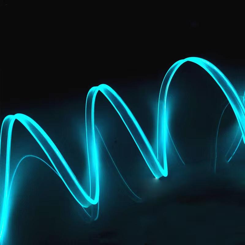 Universal 5M Neon LED Car Interior Decorative Lamp Strip USB Drive For DlY Decorative Dashboard Console Ambient Light Cold Light