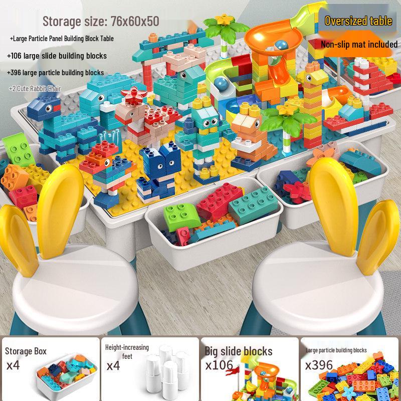 2026 New Model: Children's Educational Building Block Table, Multifunctional Puzzle Game for Ages 3-6