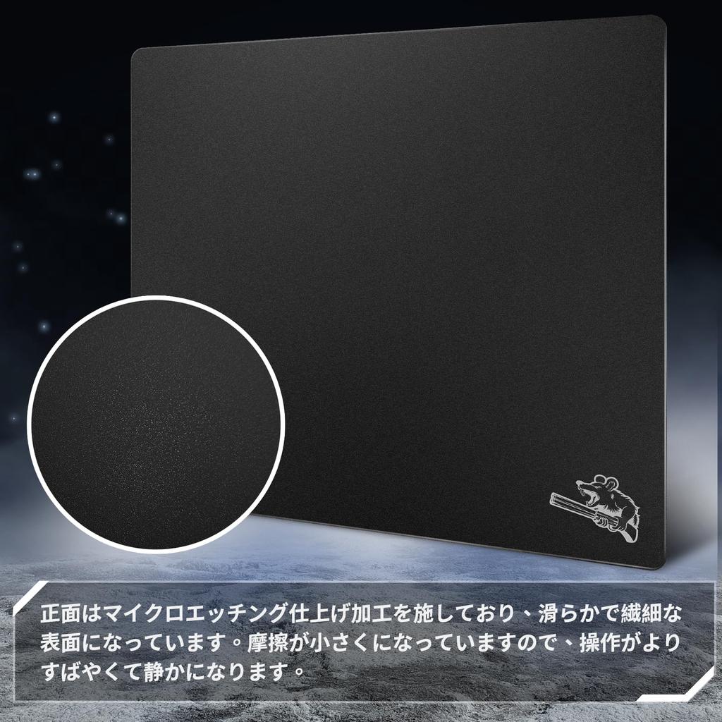 SIROOLAC Glass Gaming Mouse Pad 320mm X 360mm FPS Game Special Tempered Glass Durable 3mm Thickness Allows You To Aim At Your Opponent Accurately and