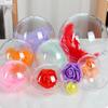 20/1pcs Plastic Christmas Transparent Balls Xmas Tree Hanging Hollow Ball Ornaments for Home Wedding Party Decoration Gifts Box
