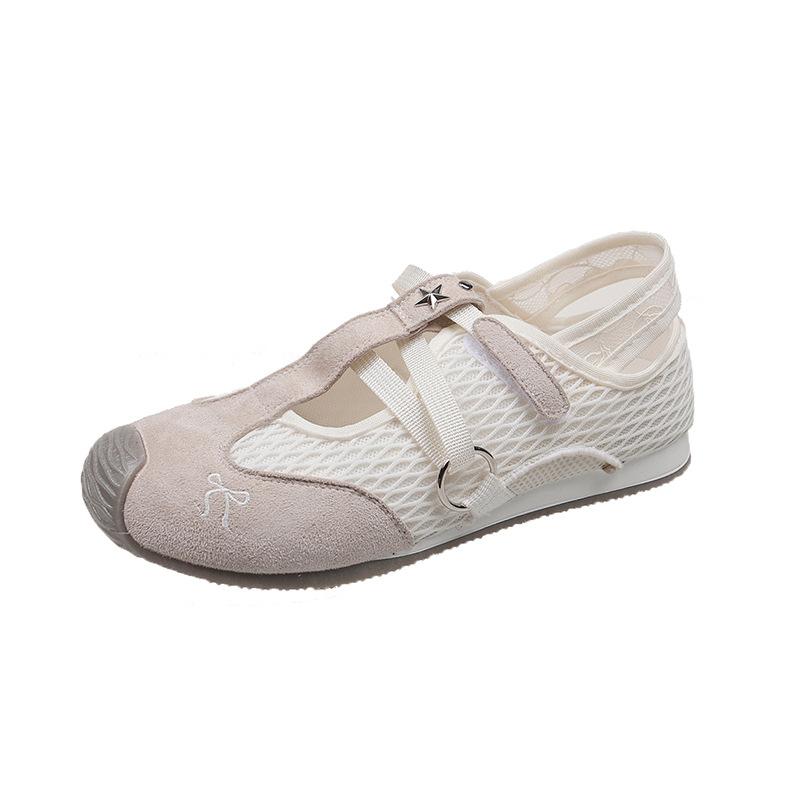 Mesh Mary Jane Shoes Women's 2025 Summer New Fashion Versatile Comfortable Breathable Sports Leisure Lightweight Forrest Gump Shoes