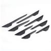 8Pcs Car Spoiler Front Bumper Fin Splitter Anti-Collision Carbon Fiber Look Rubber Protector Guards car protector
