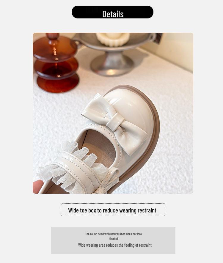 Sweet Princess Bowknot Leather Shoes for Baby Girls - 2026 Spring/Autumn New Fashion