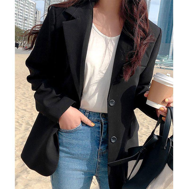 Influencer Women's Retro Korean Style Short Blazer - New Autumn 2025 Fashion