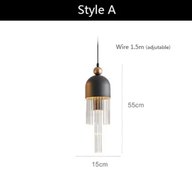 Современный минималистичный подвесной светильник для ресторана, железный, стеклянный, сине-серый, макарон A