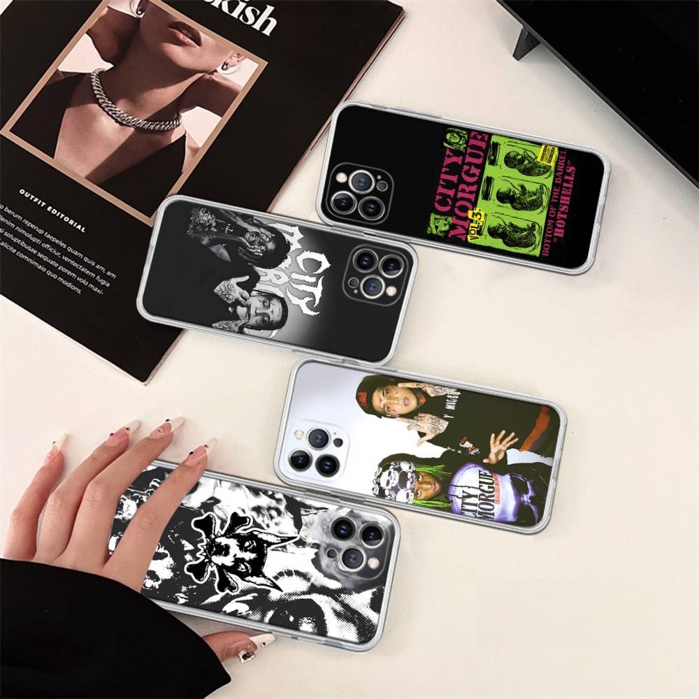 C-City M-Morgue Zillakami Phone Case For IPhone 11 13 16 12 17 14 15 Pro Max Plus Soft Clear Back Cover Coque