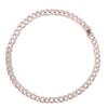 Chain Necklace Rhinestones Alloy Hip Hop Style 24in Jewelry Clothes Decorative Accessories