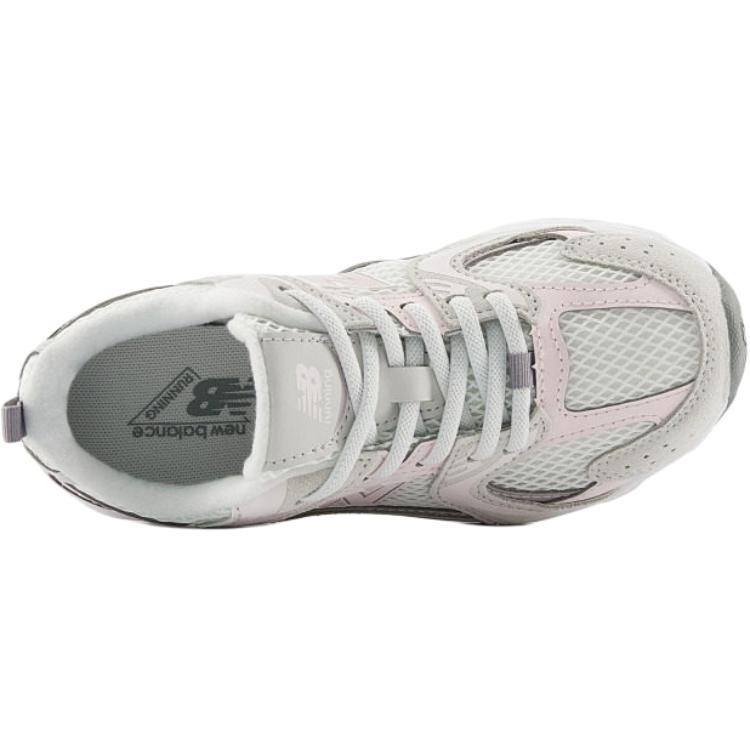 New Balance NB 530 Fabric Comfortable Versatile Mid-Top Running Shoes Kids Sneakers Gray White P5304AU