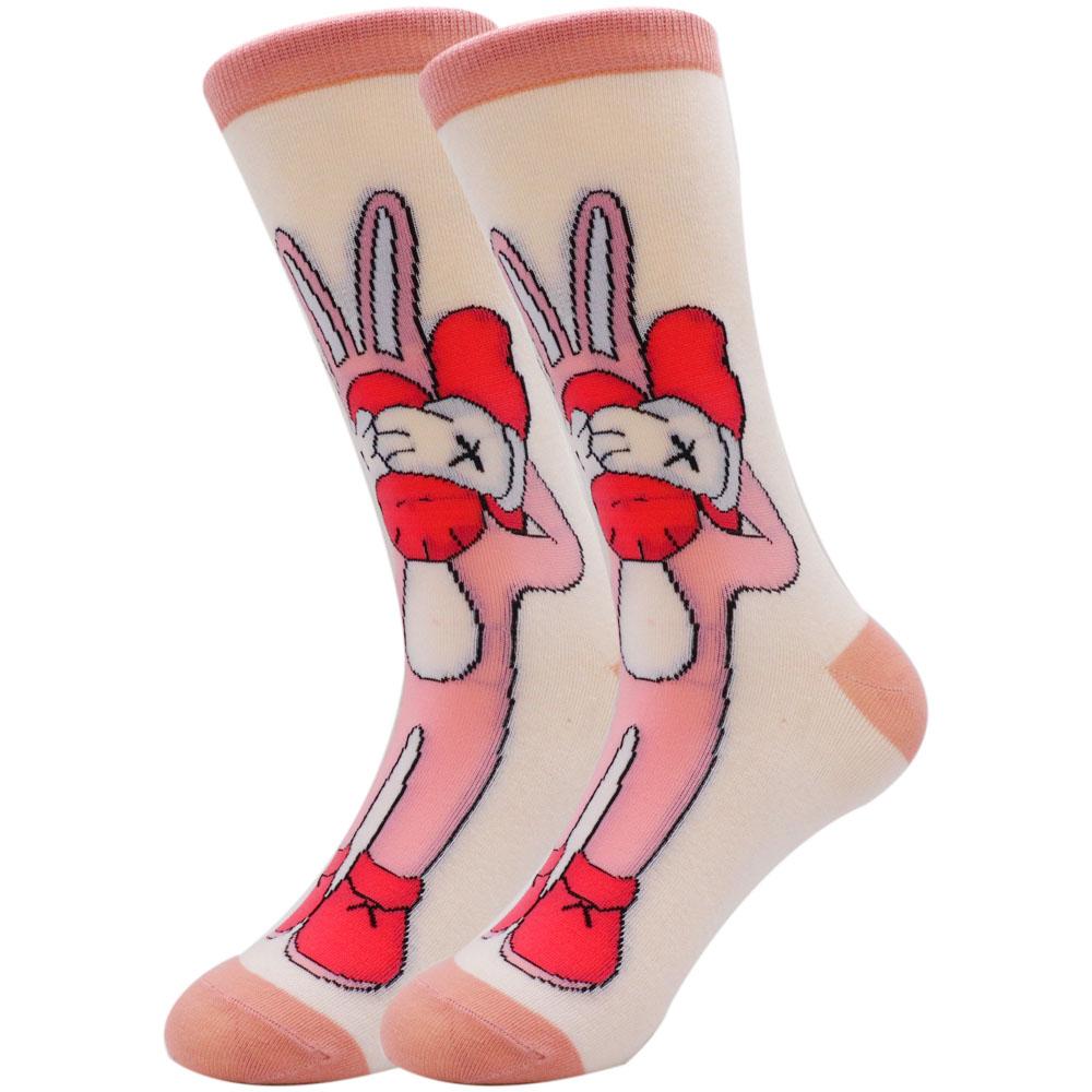High Quality Custom Calcetines Socken Comic Character Cotton Funky Funny Cartoon Women Socks
