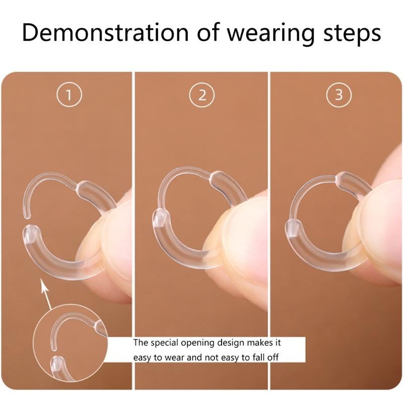Orecchini a clip colorati in resina per piercing all'orecchio Cerchi leggeri Orecchini per uso quotidiano Accessori moda per ragazze
