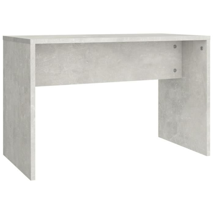 Tabouret de toilette - VIDAXL - 70x35x45 cm - Bois d'ingénierie - Gris béton - Design contemporain