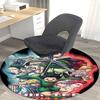 1pc Hunter x Hunter Anime Cartoon Design Round Carpet  Office Chair Mat, NonSlip Rug for Home Decor, Living Room, Bedroom