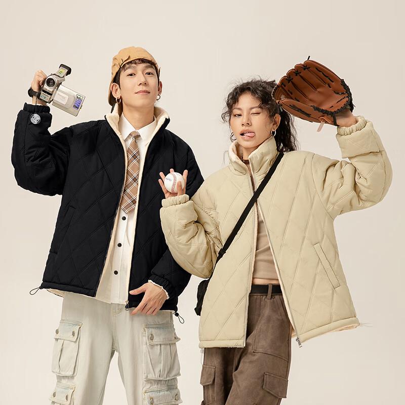 VANCL Men's Winter Diamond Quilted Stand-Collar Padded Jacket