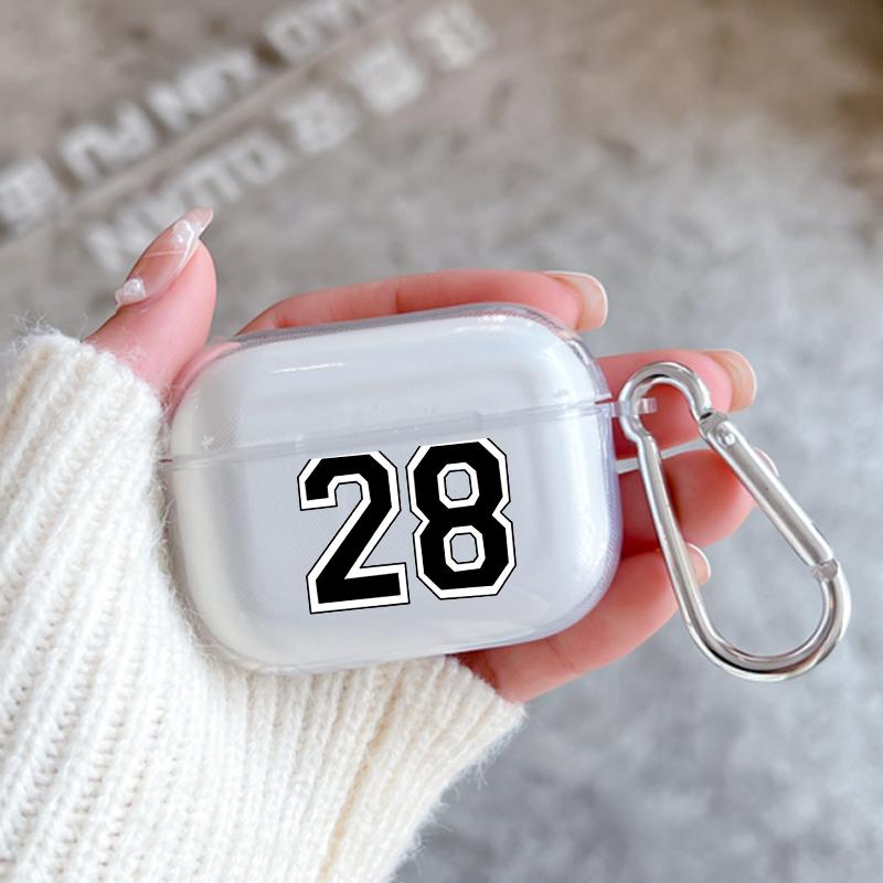 

Модный Прозрачный Номерной футбольный с Крючком для Airpod Pro 3 Pro2 Прозрачный Чехол для Наушников Силиконовый Чехол для Apple Airpods 2 1 Чехлы Airpods 3