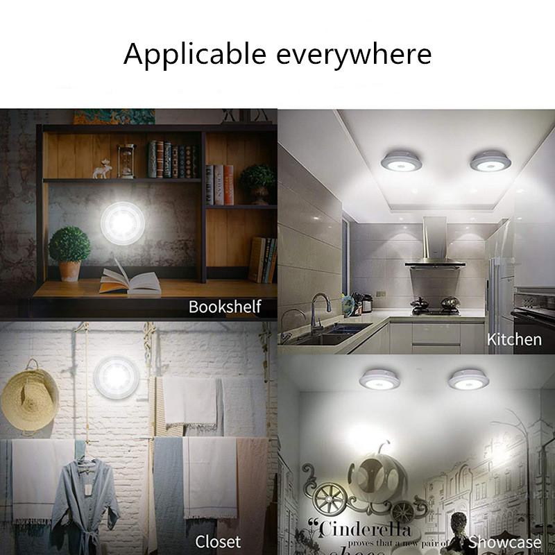 Under COB Cabinet Light LED Wireless Remote Control Dimming Wardrobe Night Lamp Home Kitchen Bedroom Bedside Lamps