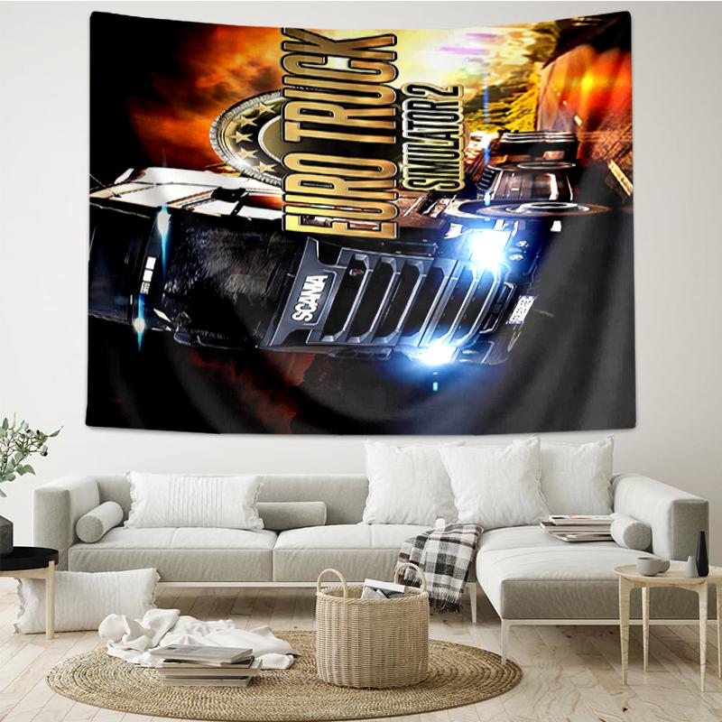 LKW-Druck Wandteppich, Hintergrund, Einfache Montage, Ideal für Schlafzimmer, Büro & Wohnzimmer, mit Ästhetischer Wanddekoration.