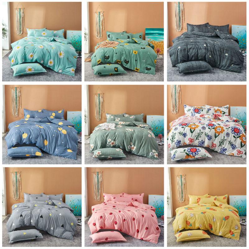 Elegant Floral Print Polyester Duvet Cover Set Soft And Comfortable For All Sizes