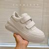 Thick-soled Velcro Little White Shoes Women's New Spring and Autumn Versatile Leather Muffin Sports and Leisure Board Shoes