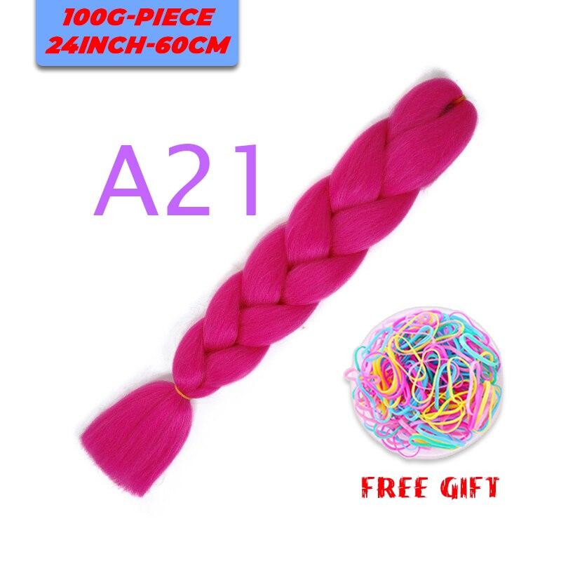 MERISIHAIR Single Ombre Color Synthetic Hair Extension Crochet Twist Jumbo Braiding Long Hair