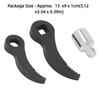 1/2in Square Serrated Adapter Pry Bar CR  Steel Crown Adapter Head Tool  Tight Spaces