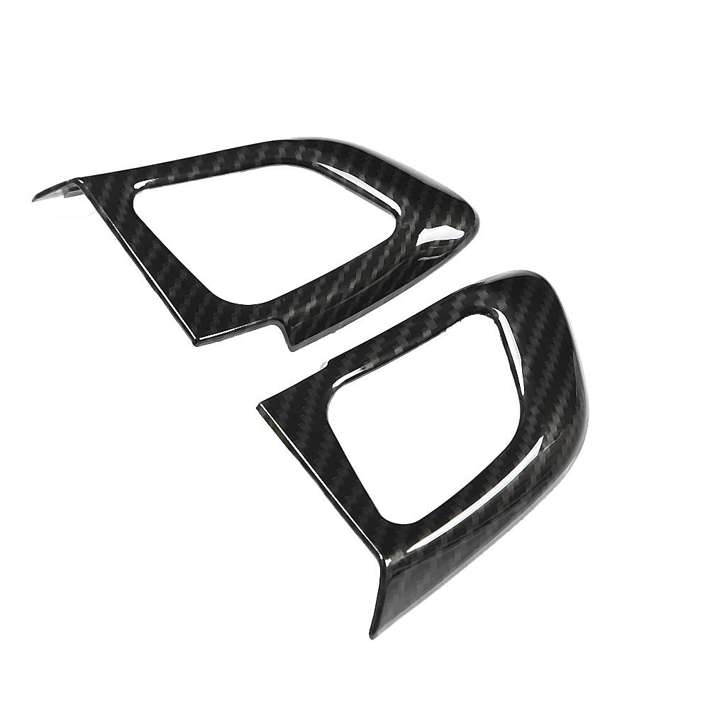 2Pcs Left Car Steering Wheel Button Cover Trim for Land Rover Range Rover Evoque 12 17