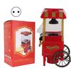 Red Retro Model Automatic Popcorn Machine Household Corn Popper for Party Birthday GiftUK Plug 220V