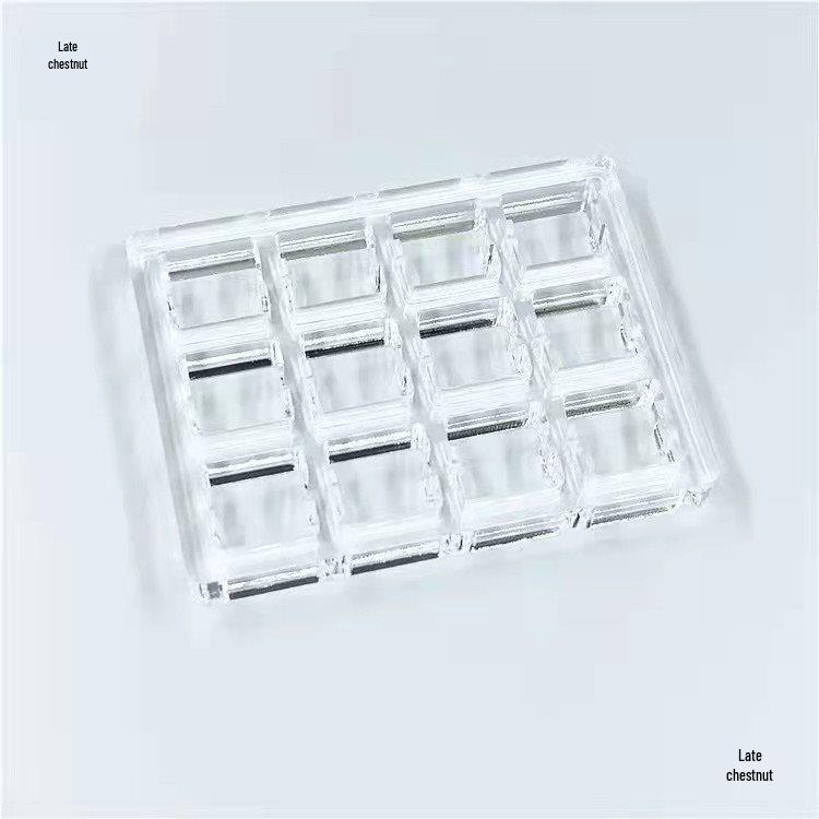 Transparent Acrylic Switch Tester Frame for Mechanical Keyboards - 12-Hole Customization Stand Others