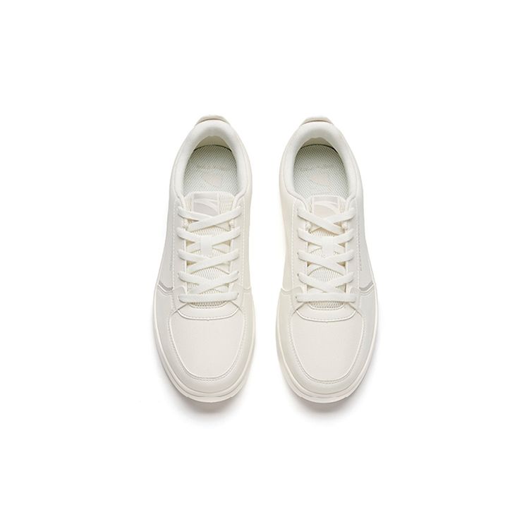 Anta Lifestyle Series Casual Wear Durable Non-Slip Low-Top Skate Shoes Women sneaker Beige 922128009-2