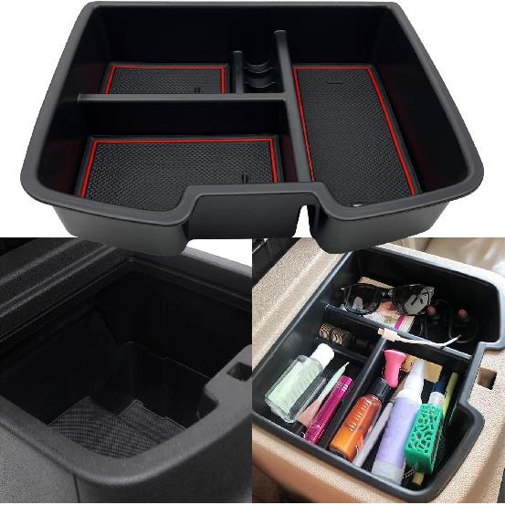 JOJOMARK Center Console Organizer Tray Compatible with 2007-2014 GMC Sierra Chevy Silverado Tahoe Yukon Suburban - Accessories Replaces 19166288