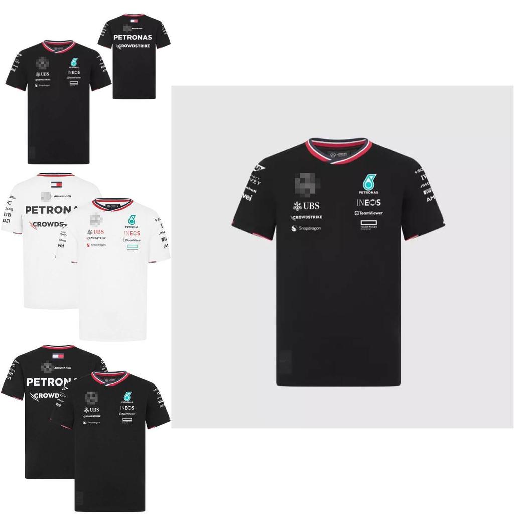 Tricou elegant 2024 F1 -benz Team cu mânecă scurtă și croială confortabilă largă