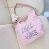 Korean Style Cute Women's Versatile Down Jacket Shoulder Bag - Large Capacity Handbag for Autumn/Winter