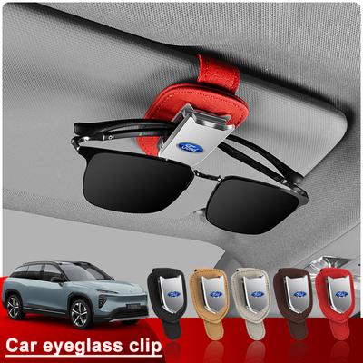 Auto Sonnenblende Brillenbox Sonnenbrillenclip Karten-Ticket Halter Ständer Für Focus Mondeo Kuga Fiesta MK7 Escort Explorer Edge 2 4 MK2 MK4