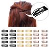 10Pcs Double-grip Hair Clips Metal Snap Barrettes Hair Styling Tools for Women Girls Hair Accessories