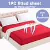 Waterproof Fitted Bed Sheet With 360 Elastic Band Mattress Protector Cover Bedspreads for Single Double King Queen Size Bedsheet