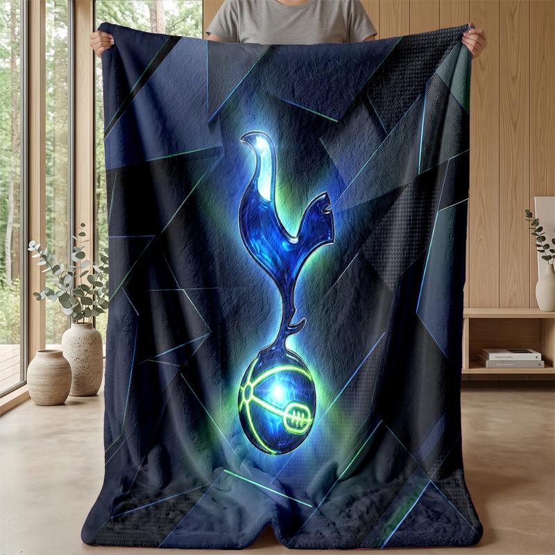 Tottenham Hotspur Theme Blanket Soft Flannel Blanket Plush Throw Blanket Cozy Sofa Bed Blanket for Home Decor