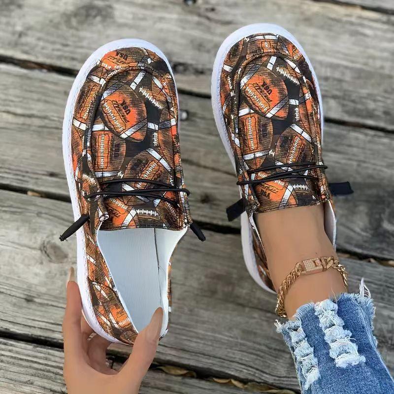 Plus Size Winter 2025 New Santa Claus Thickened Cotton Shoes Women's Fleece Casual Women's Flat Cotton Shoes