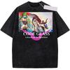 Code Geass Anime T-shirt Vintage Washed Y2K Aesthetic Unisex Oversized Short Sleeve Summer Cotton Retro Streetwear 2026 Hot Sale