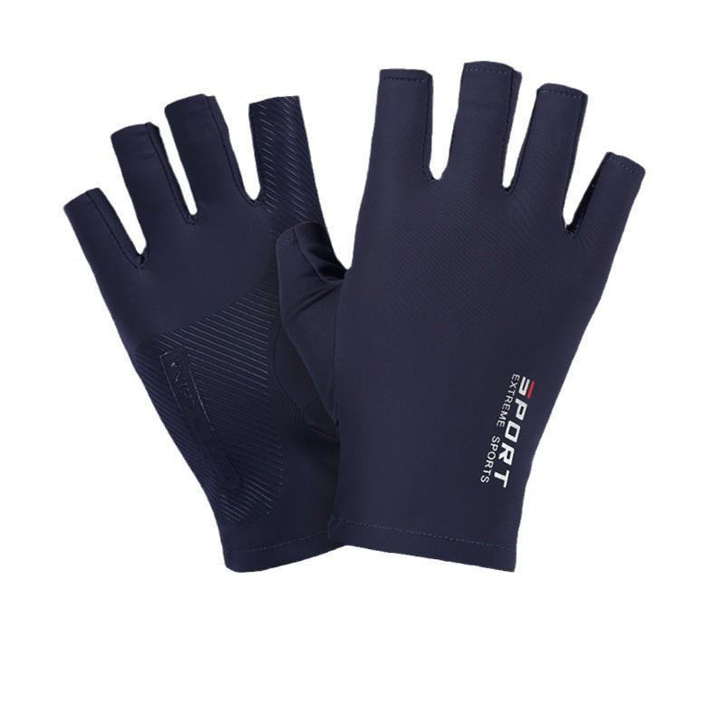 Ice Silk Cycling Gloves Mountain Biking Running Hiking Climbing Outdoor Sports Touchscreen Compatible Lightweight Breathable Anti-Slip