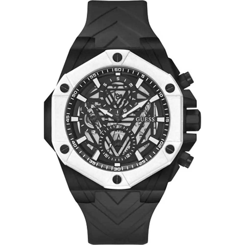 GUESS Formula Black Stainless Steel/Silicone Men s Quartz GW0579G1 чёрный