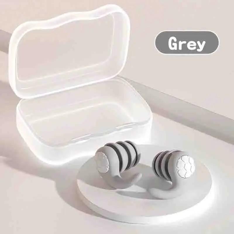 Tapones de Silicona Suave con Cancelación de Ruido, Tapones para Dormir, Impermeables, Cómodos de Llevar, Adecuados para Nadar