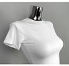 South Korea's Dongdaemun Summer Slimming Crop Top - Sexy Short Sleeve Round Neck Tee for Women